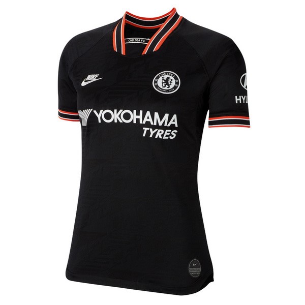 Camiseta Chelsea Replica Tercera Ropa Mujer 2019/20 Negro